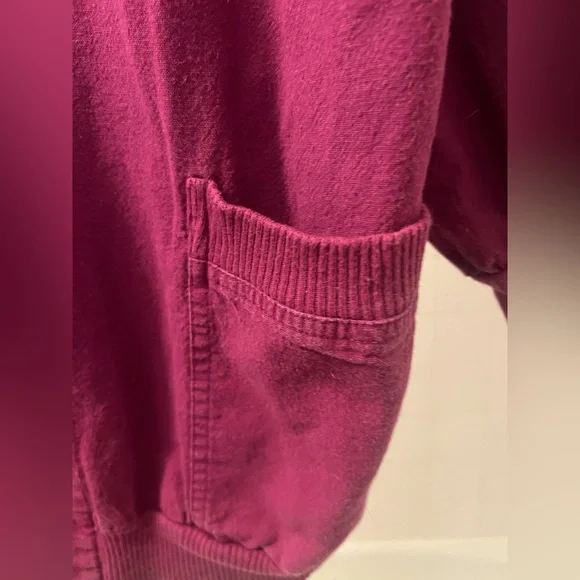 80’s style Plum colored oversized light jacket - Picture 2 of 2